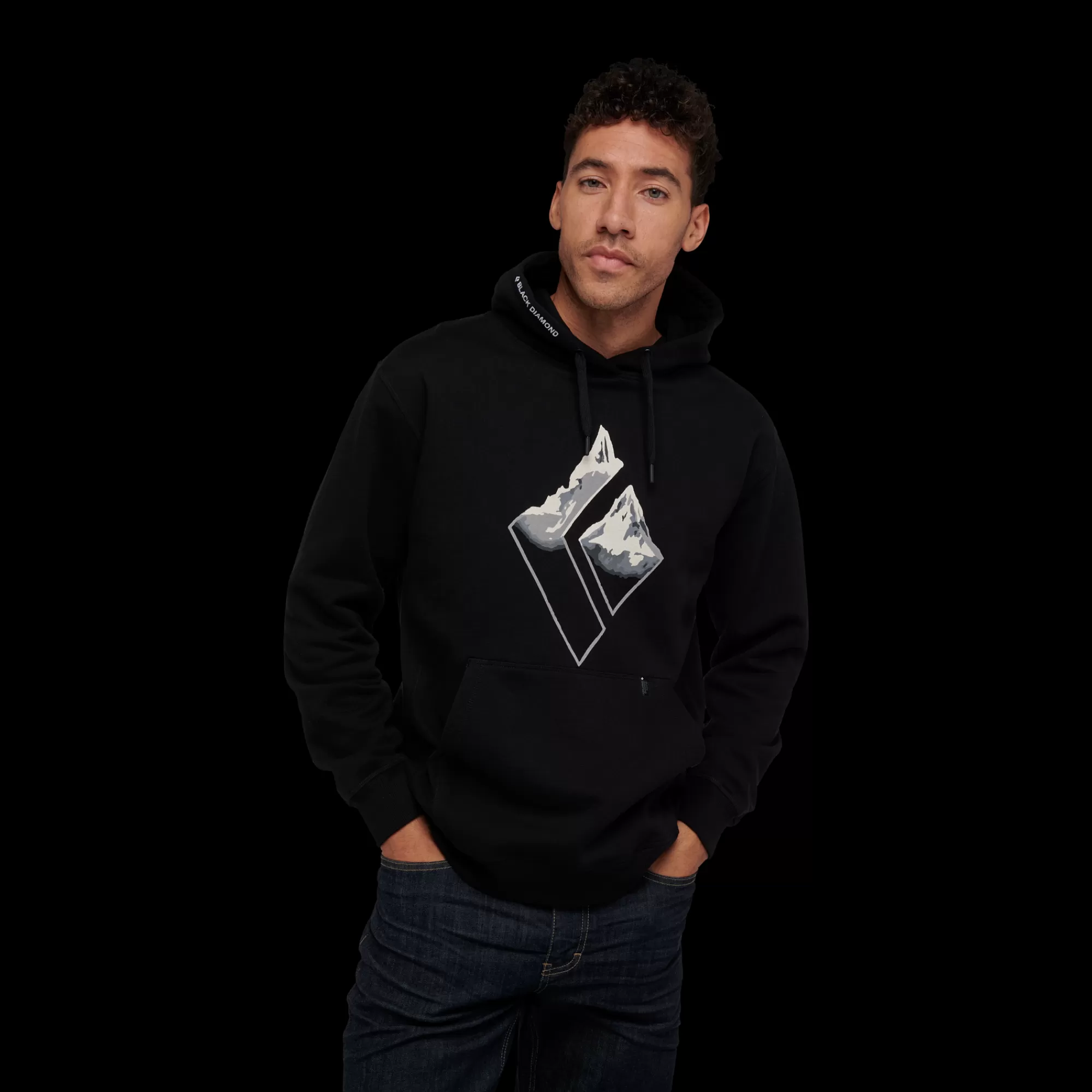 Herren Black Diamond Men's Mountain Logo Hoody