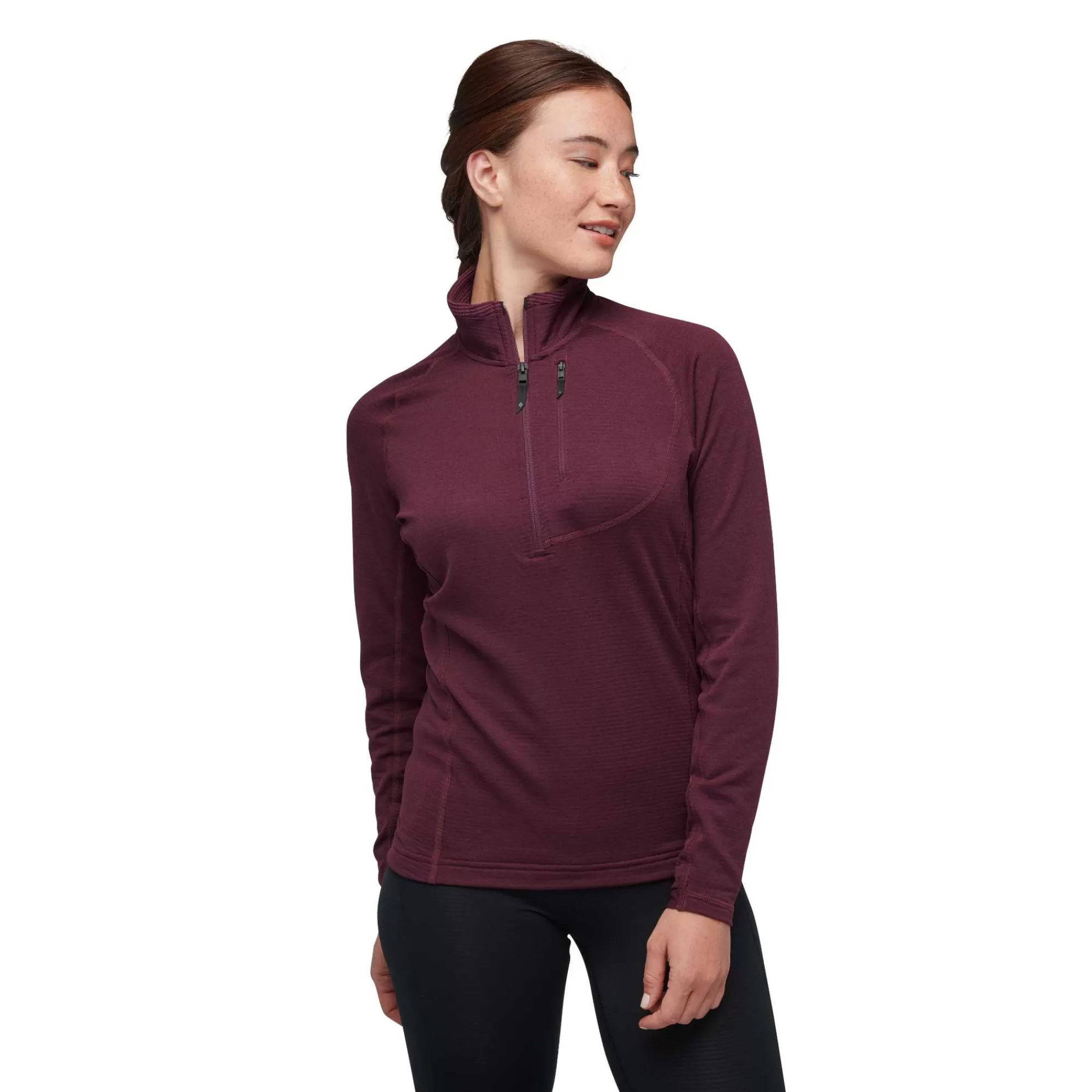 Damen Black Diamond Women's Coefficient Lt Quarter Zip Pullover