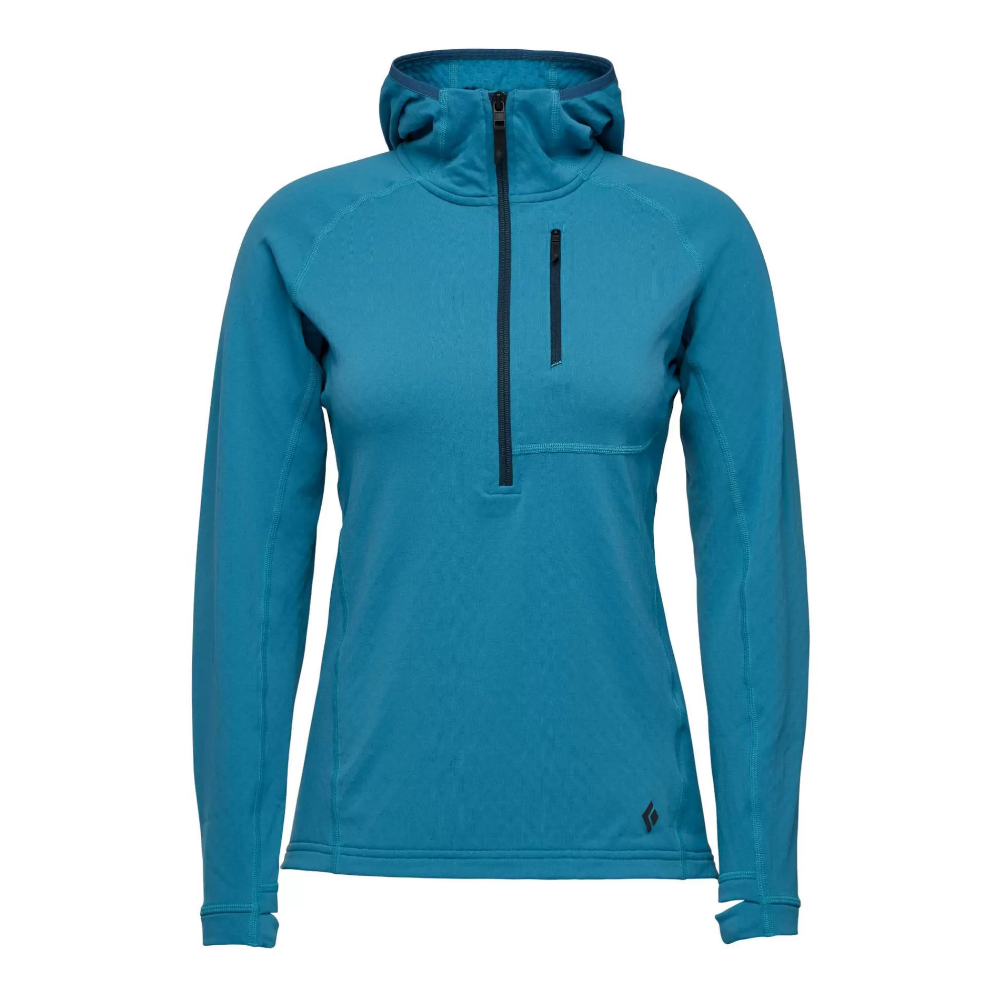 Damen Black Diamond Women's Coefficient Quarter Zip Fleece Hoody